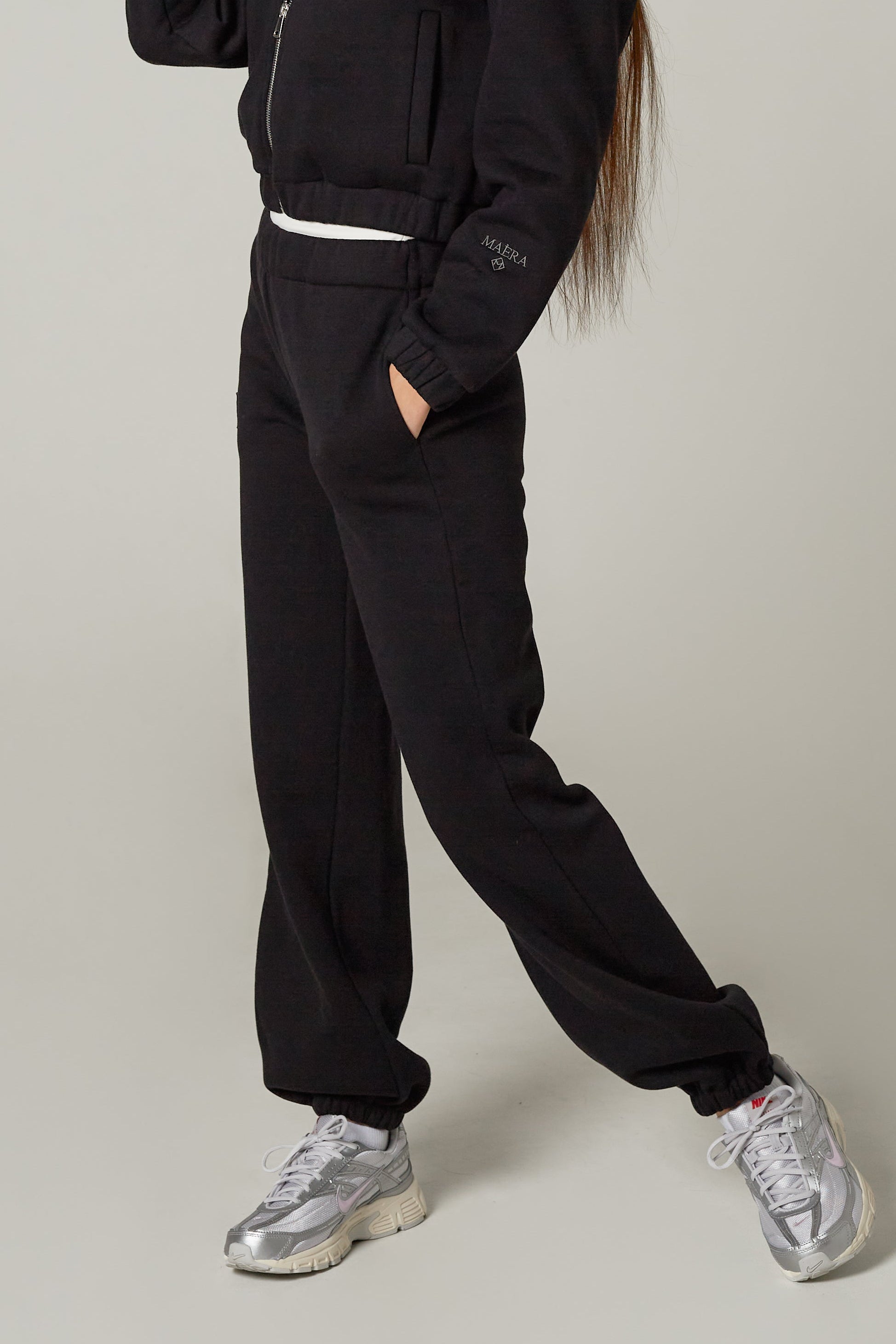 Kelnės Fold Jet Black